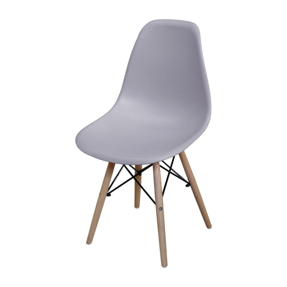 IDEA nábytok Jedálenská stolička UNO sivá